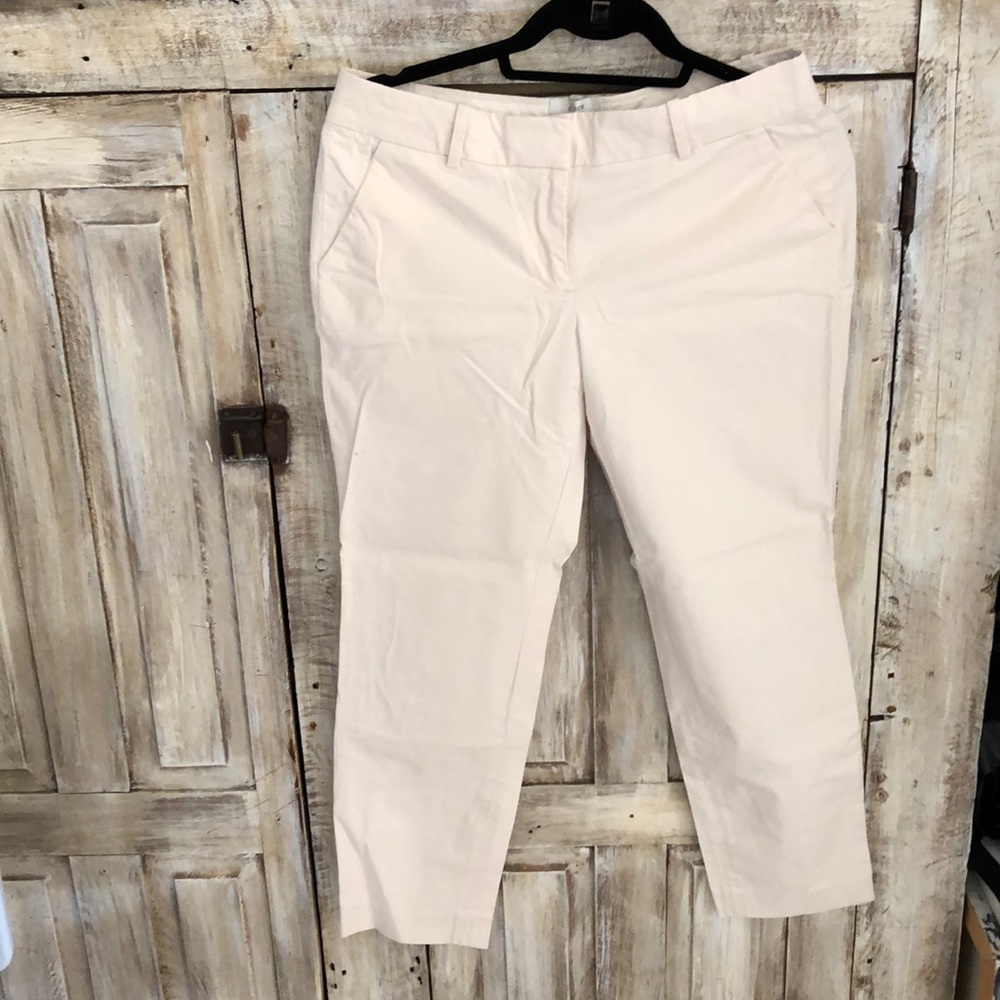 J crew cafe Capri beige trouser